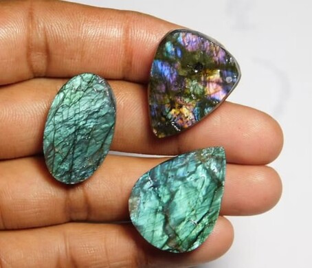 Piedra para joyería multicolor natural